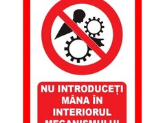 Placuta nu introduceti mana in interiorul mecanismului