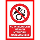 Placuta nu introduceti mana in interiorul mecanismului